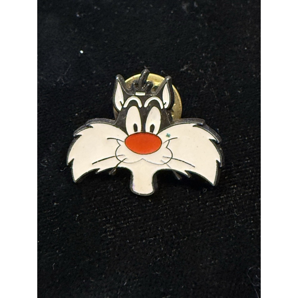 Vintage 1991 Warner Bros Sylvester Looney‎ Tunes Pin Badge One Top